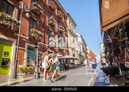 Ancha Straße in Leon, Jakobsweg, Leon, Spanien Stockfoto