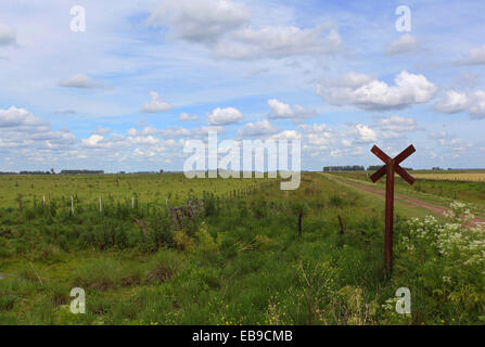 Landschaft in der argentinischen Pampa. Stockfoto