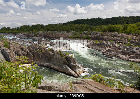 Ansichten von Great Falls National Park am Potomac in McLean, Virginia, in der Nähe von Washington DC Stockfoto