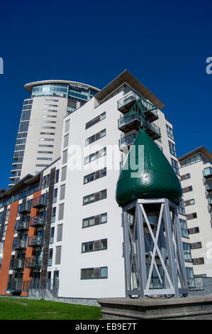 Europa, Großbritannien, Wales, Swansea Meridian Tower Stockfoto