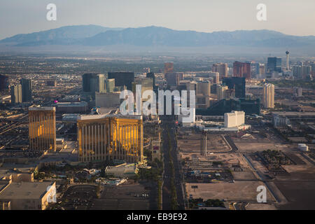 Luftaufnahme des Las Vegas strip Stockfoto