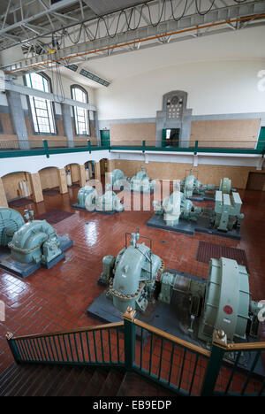 Die kreiselpumpe Zimmer im Art déco-Stil r c Harris Wasseraufbereitungsanlage in Toronto Ontario Stockfoto