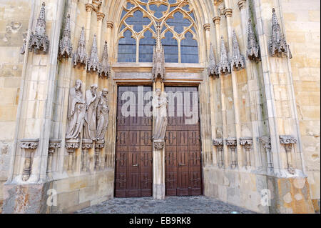 Liebfrauenkirche Kirche oder Ueberwasserkirche Kirche, Eingang, Münster, Münsterland, Nordrhein-Westfalen, Deutschland Stockfoto