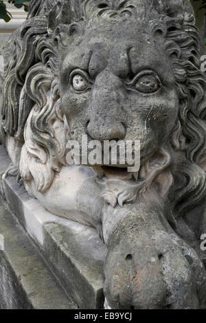 Löwe-Figur, den Großmeister-Palast, Valletta, Malta Stockfoto