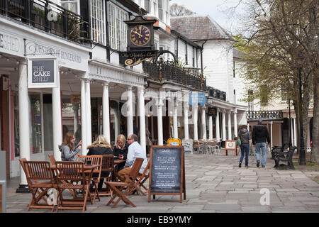 UK, Royal Tunbridge Wells, Kent, den Pantiles. Stockfoto