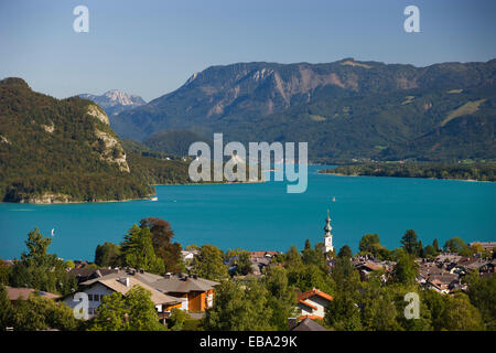 St. Wolfgang und Strobl, See Wolfgangsee, St. Gilgen, Salzkammergut, Salzburger Land, Österreich Stockfoto