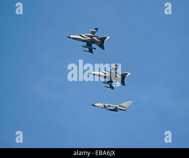 Panavia Tornado 200 46 + 54 ECR von der deutschen Luftwaffe auf Übung an RAF Lossiemouth Morayshire, Schottland.  SCO 9248. Stockfoto