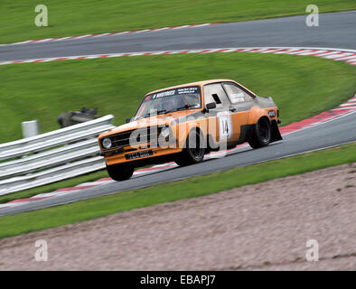 Ford Escort Mk II in Neil Howard Memorial-Rallye am Oulton Park Motor Racing Circuit Cheshire England Vereinigtes Königreich UK Stockfoto