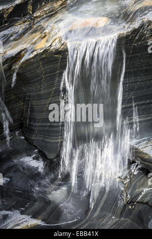 Wasserfälle, Kootenay-River, Kootenay National Park, Britisch-Kolumbien, Kanada. Stockfoto