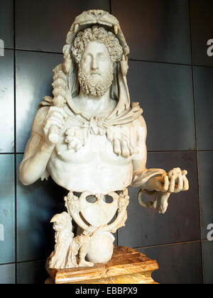 Büste des Commodus als Hercules Musei Capitolini - Rom, Italien Stockfoto