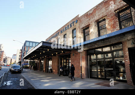 Manhattan New York USA - Gansevoort Markt in Meatpacking District Stockfoto