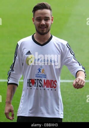 Eine Richtung hosten ein Fußballspiels Geldbeschaffung für irische Autismus-Aktion bei King Power Stadium mit Leicester: Liam Payne wo: Leicester, Vereinigtes Königreich bei: 26. Mai 2014 Stockfoto