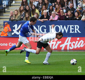 Eine Richtung hosten ein Fußballspiels Geldbeschaffung für irische Autismus-Aktion bei King Power Stadium mit Leicester: Louis Tomlinson Where: Leicester, Vereinigtes Königreich bei: 26. Mai 2014 Stockfoto