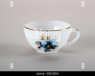 Kaffee Tasse mit floralen Muster Stockfoto