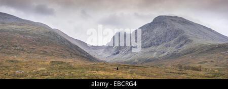 Nordwand des Ben Nevis in den Highlands von Schottland. Stockfoto