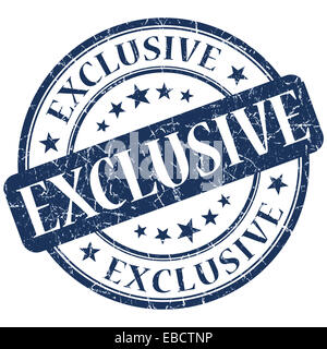 Exklusive blauer Stempel Stockfoto