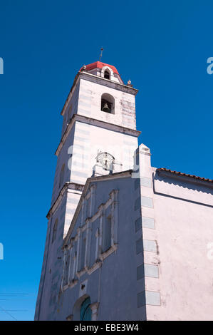 Nahaufnahme der Iglesia Parroquial Bürgermeister del Espiritu Santo, Sancti Spiritus, Kuba, Karibik, Karibik Stockfoto