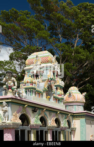 Mauritius, Cap Malheureux, dekoriert bunt Hindu-Shiva-Tempel Stockfoto