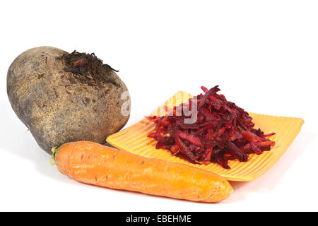 Rote Beete Gemüse Vitamin wird für Salate und Borschtsch in Osteuropa eingesetzt. Stockfoto