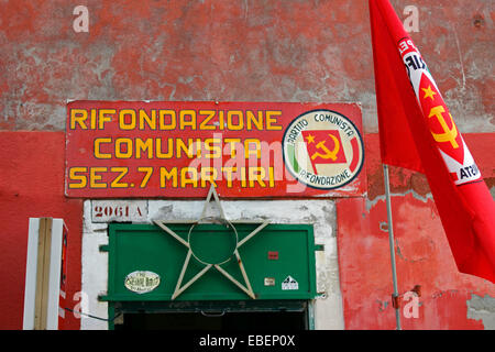 Venedig Italien Castello kommunistische Partei-Zentrale Stockfoto