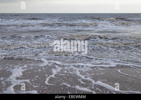 Ostsee an einem windigen Tag im winter Stockfoto