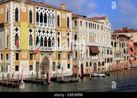 Canal Grande Venedig Italien Architektur von Academia Brücke Stockfoto