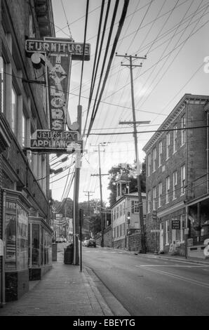Main Street in Elicott City, Maryland Stockfoto