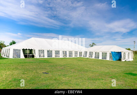 Hochzeit und Partyzelt Stockfoto