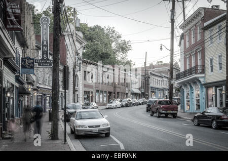 Main Street in Elicott City, Maryland Stockfoto