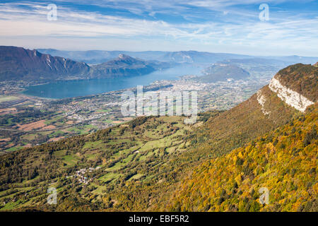 Croix du Nivolet im Massif des Bauges Naturpark, Savoie, Rhône-Alpes, Frankreich Stockfoto