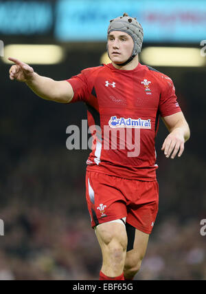 Cardiff, UK. 29. November 2014. Jonathan Davies von Wales - Herbst Internationals - Wales Vs Südafrika - Millennium Stadium - Cardiff - Wales 29. November 2014 - Bild Simon Bellis/Sportimage. Bildnachweis: Csm/Alamy Live-Nachrichten Stockfoto