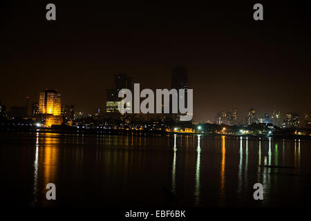 Sea Side Gebäude Beleuchtung Stockfoto