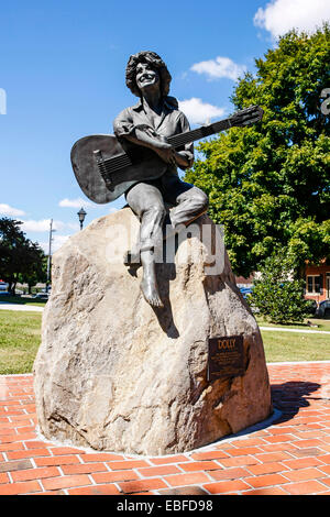 Statue von Dolly Parton in Sevierville, Tennessee, ihrer Heimatstadt Stockfoto