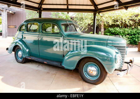 Das Auto von Elvis zur Tupelo verlassen und fahren nach Memphis und schneiden einen Rekord bei Sun Records Stockfoto