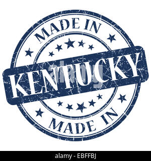 in Kentucky blaue Runde Grunge isoliert Stempel gemacht Stockfoto