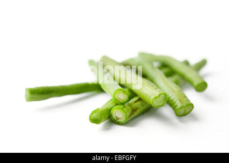 lange grüne Bohnen Stockfoto