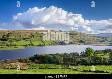 Blick über Semer Wasser in North Yorkshire. Stockfoto