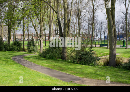 Victoria Park, Northampton, UK; der Park wurde die Stadt von Earl Spencer gegeben Königin Victorias Diamant-Jubiläum im Jahre 1897 anlässlich Stockfoto