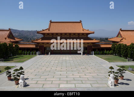 Bodhisattva-Halle, Gehäuse Bodhisattva Schrein, Hsi Lai Tempel, Stadt Hacienda Heights, Los Angeles County, Kalifornien Stockfoto