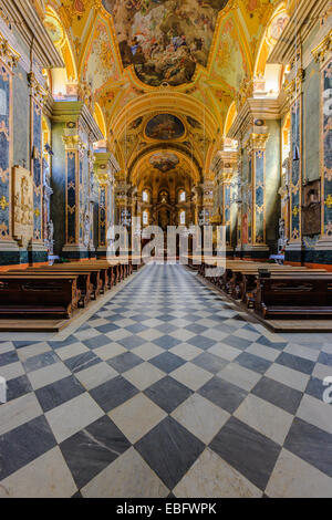 Innenraum der Kapelle Aulica, Bischofspalast, Brixen, Trentino-Alto Adige, Italien Stockfoto