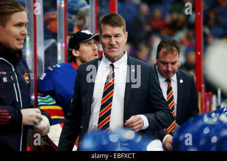 USA. 30. November 2014. PIV 30.11.2014 Kello 17.40.18.Finland, Helsinki, KHL. Jokerit Vs Amur Khabarovsk.Erkka Westerlund. @Petteri Paalasmaa. In der ganzen Presse © Csm/Alamy Live-Nachrichten Stockfoto