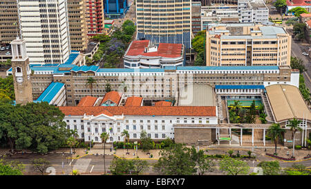 Nairobi City Council von Kenyatta International Conference Centre betrachtet Stockfoto