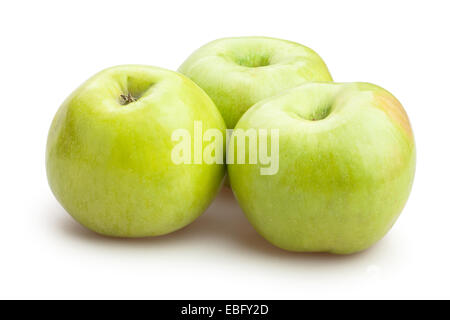 Äpfel, isoliert Stockfoto