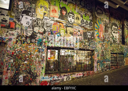 Market Theatre Kaugummi Wand in der Innenstadt von Seattle, Washington Stockfoto