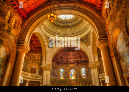 Innere des Stanford-Gedächtnis-Kirche. Stanford University in Kalifornien. Stockfoto