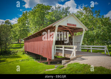 Cutler-Donahoe Bridge. Madison County, Iowa. Stockfoto