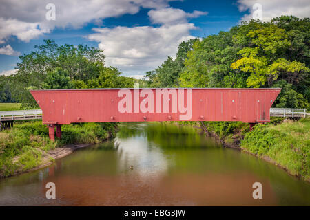 Hogback Brücke. Madison County, Iowa. Stockfoto