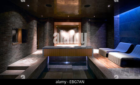 Architektonische Lager, verschiedene, Vereinigtes Königreich. Architekt: verschiedene, 2000. Keller-Spa im exklusiven Londoner Entwicklung. Stockfoto