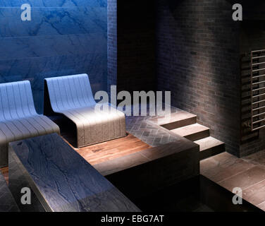 Architektonische Lager, verschiedene, Vereinigtes Königreich. Architekt: verschiedene, 2000. Keller-Spa im exklusiven Londoner Entwicklung. Stockfoto