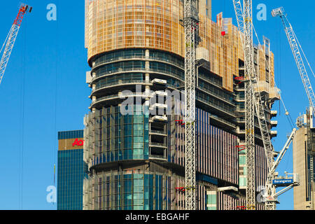 Bau des neuen Barangaroo Resort and James Packer Casino, Sydney, Australien. Stockfoto